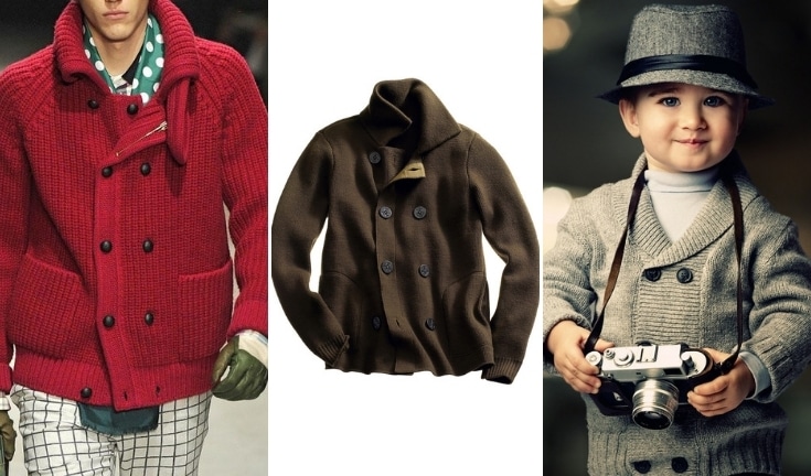 double-breasted sweater