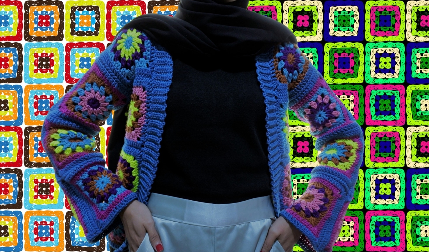 From a Granny Square Blanket to a Cardigan Sweater